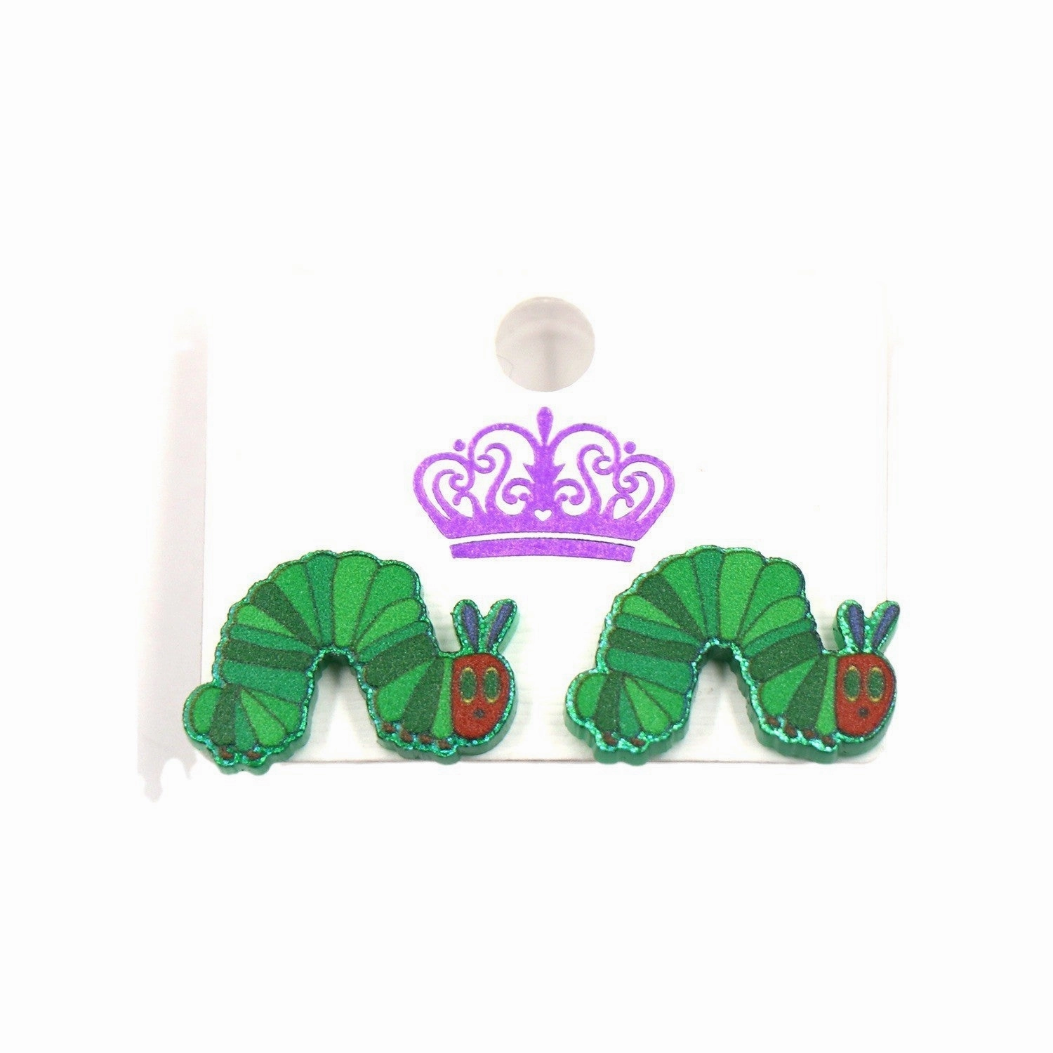 Wholesale Acrylic Sheet Personality Cartoon Animal Caterpillar Earrings