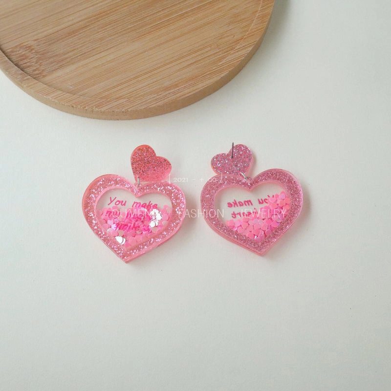 Wholesale Acrylic Three-dimensional Personalized Fashionable Retro Earrings