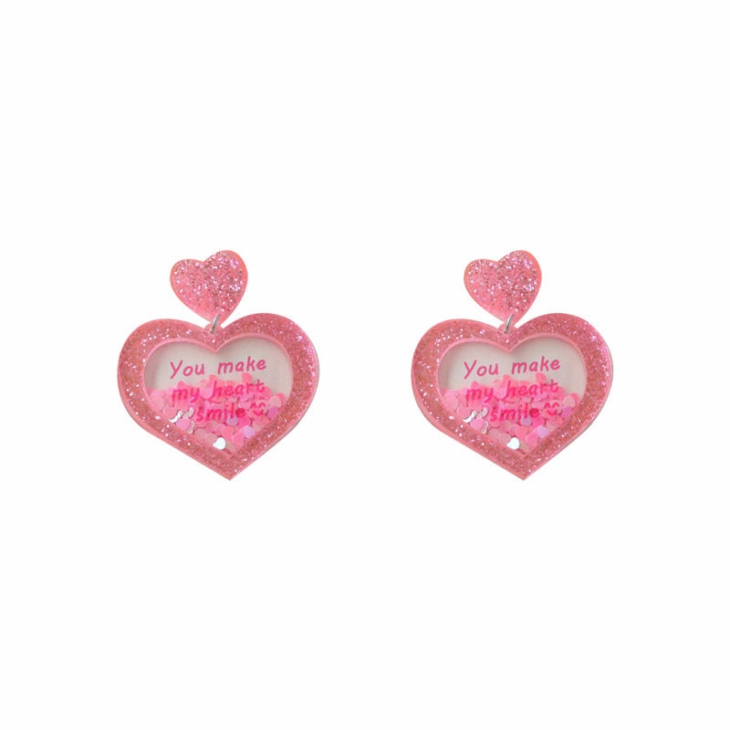 Wholesale Acrylic Three-dimensional Personalized Fashionable Retro Earrings