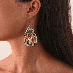 Wholesale Acrylic wooden earrings
