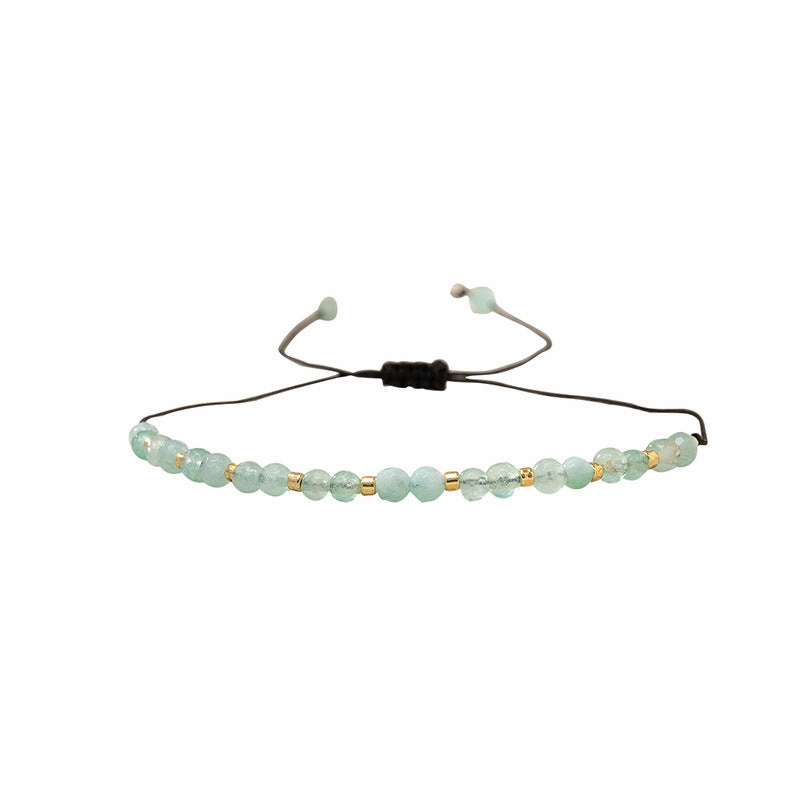 Wholesale Adjustable Color Stone Braided Bracelet
