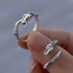 Wholesale Adjustable Snake Shaped Metal Rings