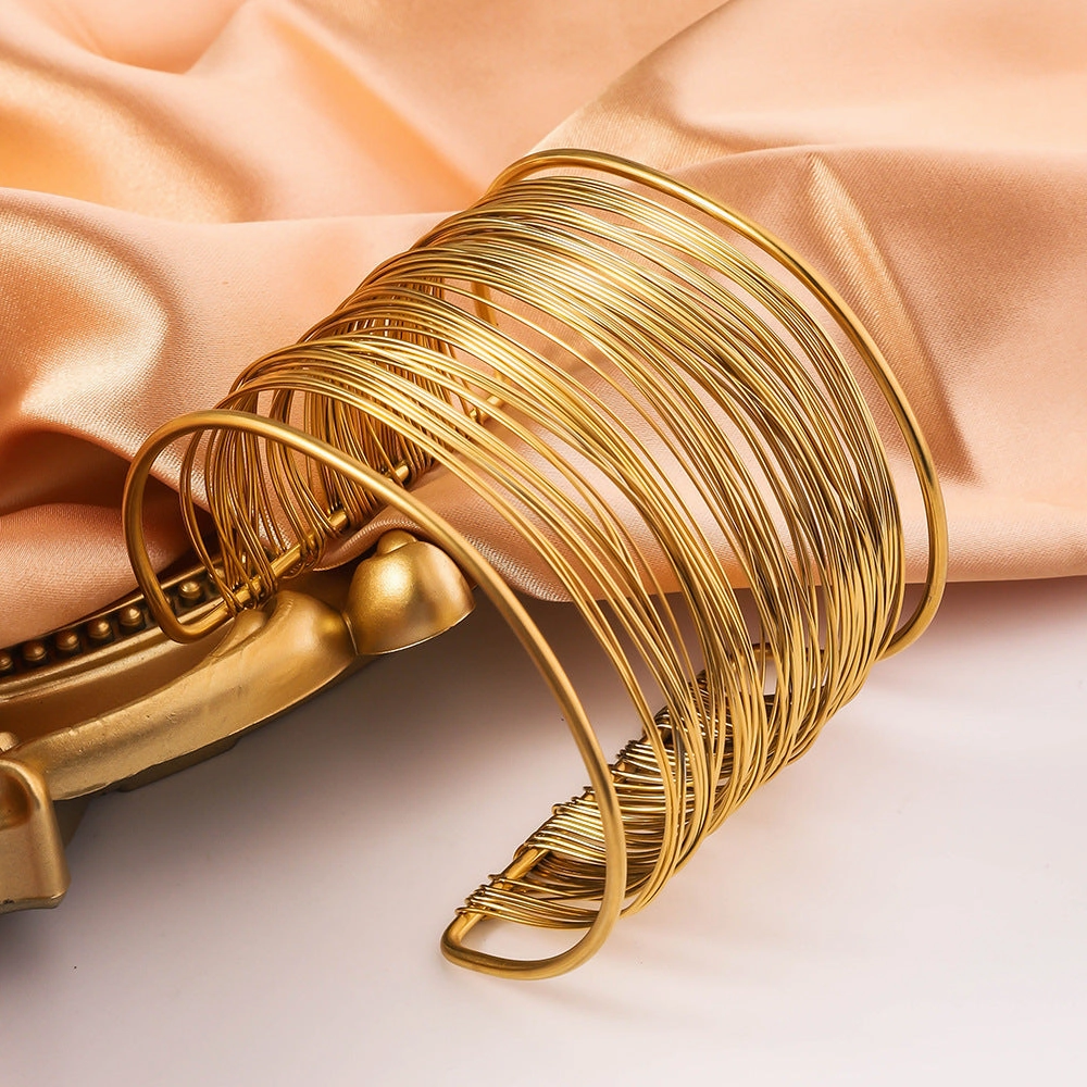 Wholesale Adjustable Stainless Steel Titanium Plated 18k Genuine Gold Personalized Bracelet