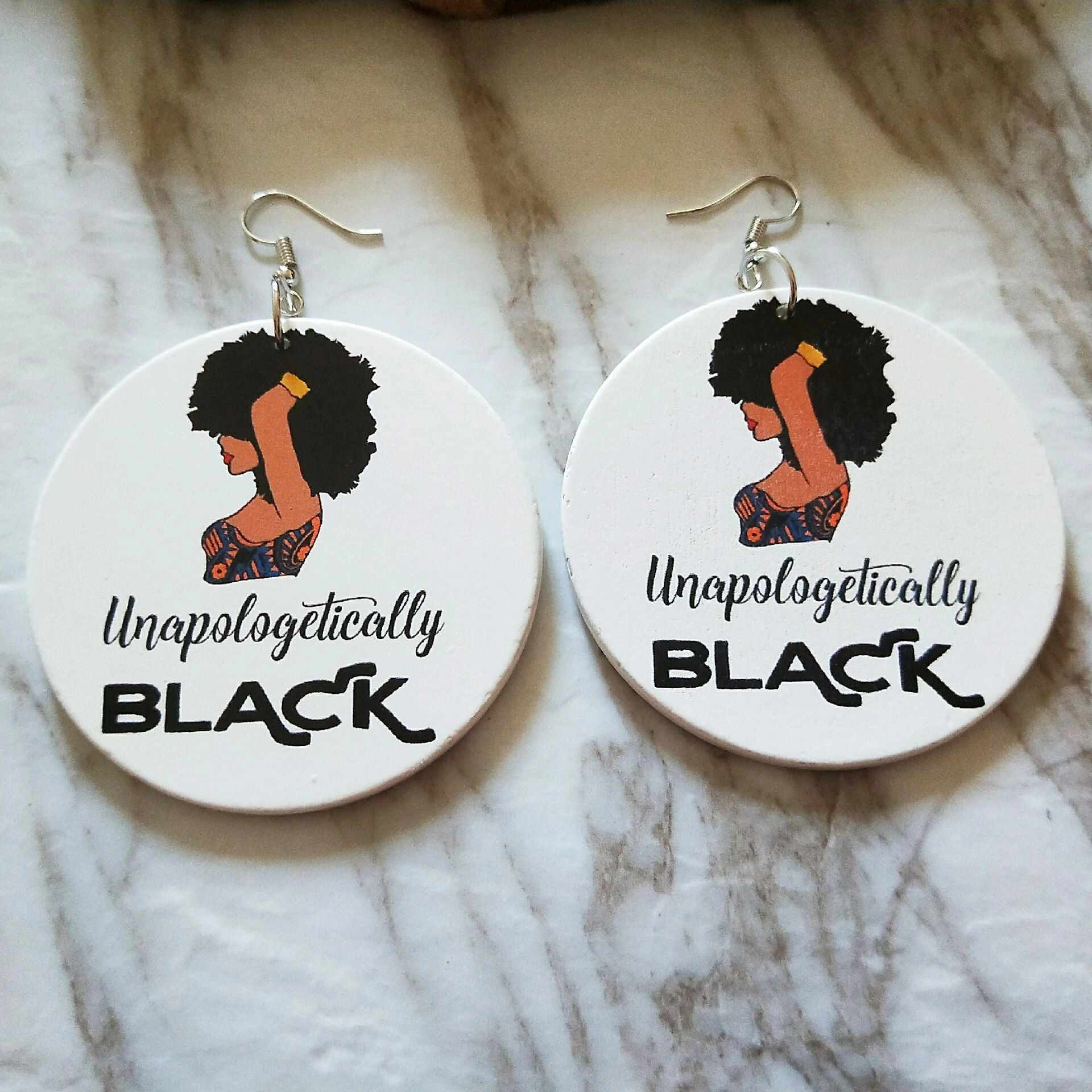 Wholesale African Figure Wood Earrings