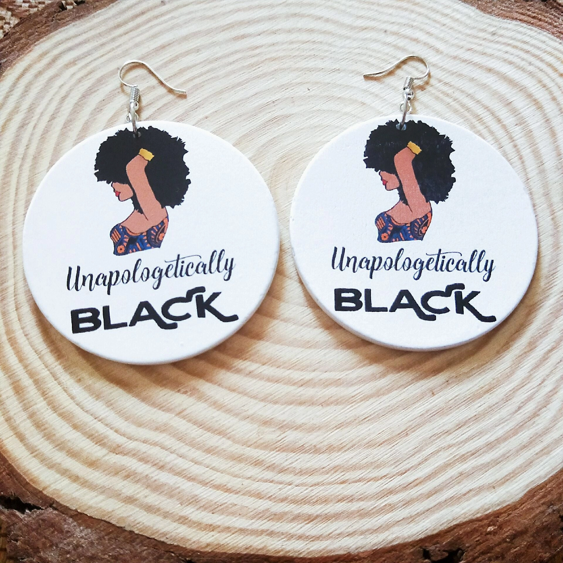 Wholesale African Figure Wood Earrings