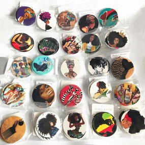 Wholesale African Figurines Wooden Earrings