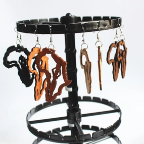 Wholesale African Map Wooden Earrings
