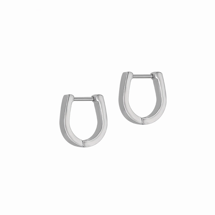 Wholesale Alien Shaped Stainless Silver Punk Earrings