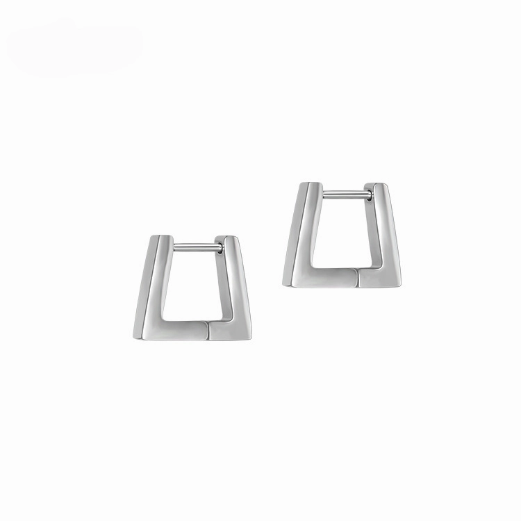 Wholesale Alien Shaped Stainless Silver Punk Earrings
