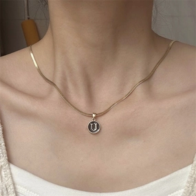 Wholesale Alloy 26 Letter Necklace