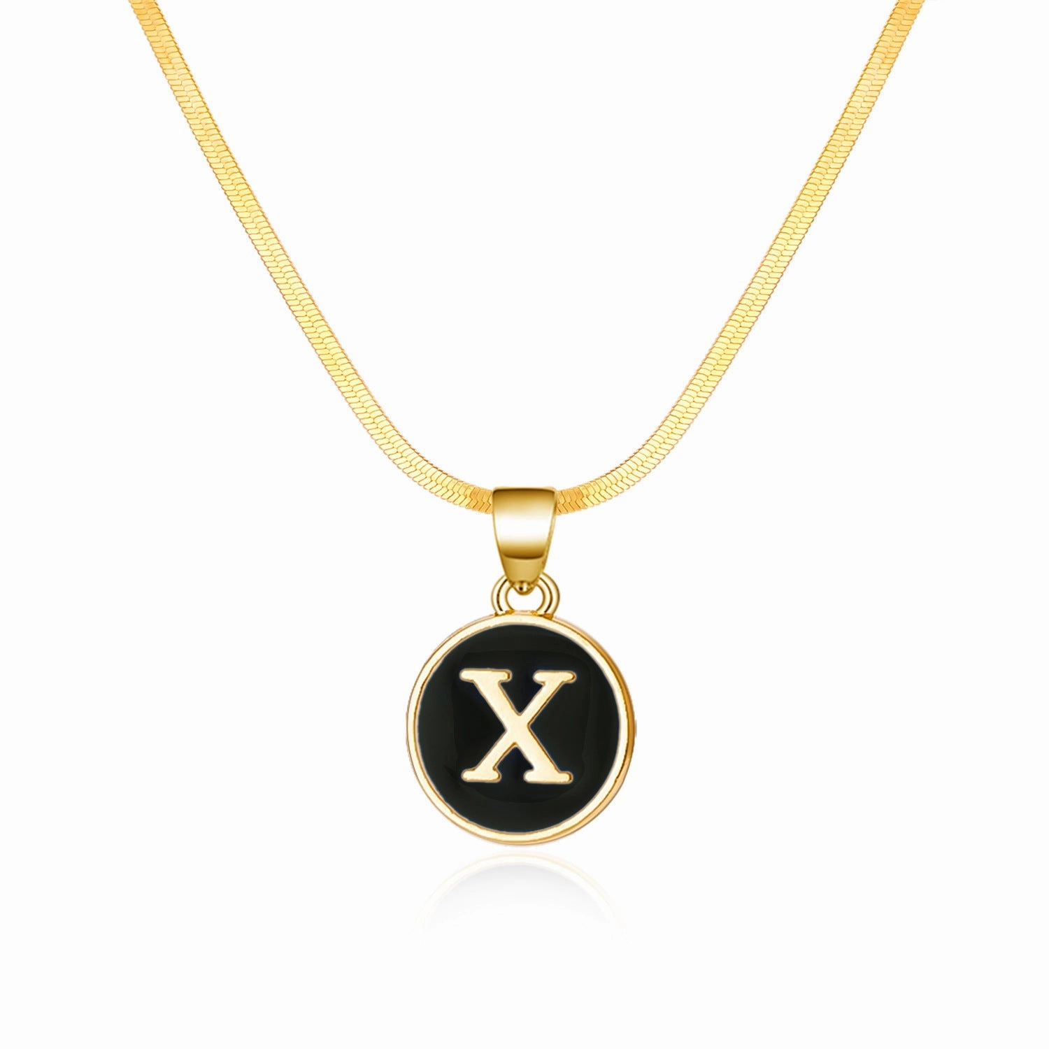Wholesale Alloy 26 Letter Necklace
