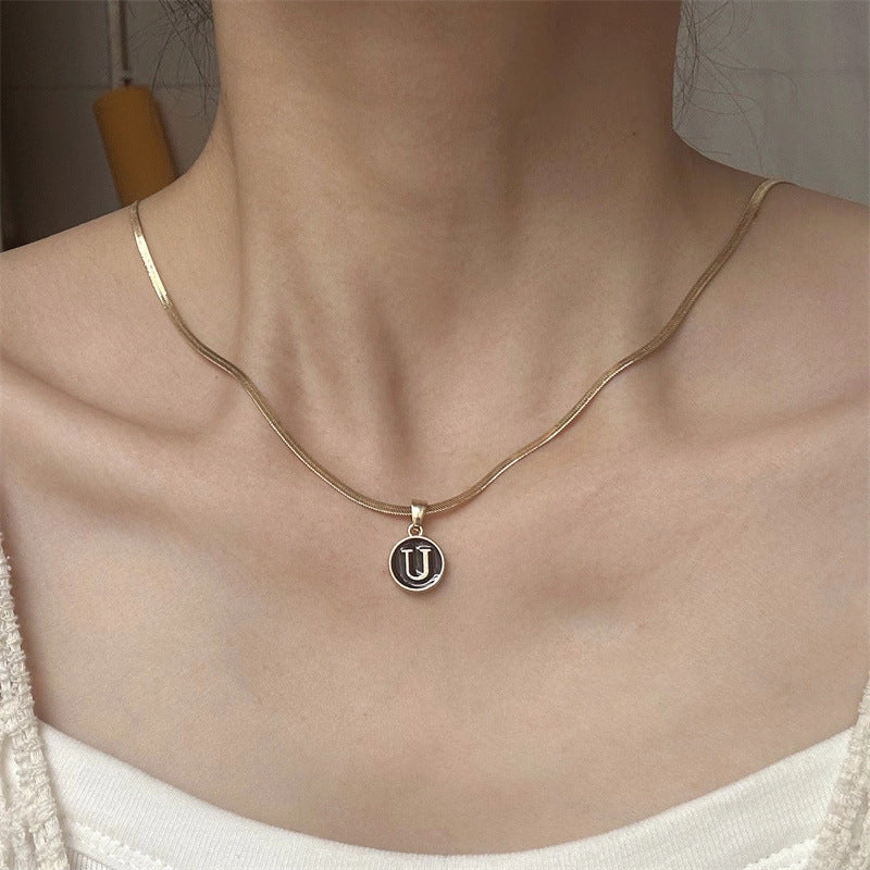 Wholesale Alloy 26 Letter Necklace