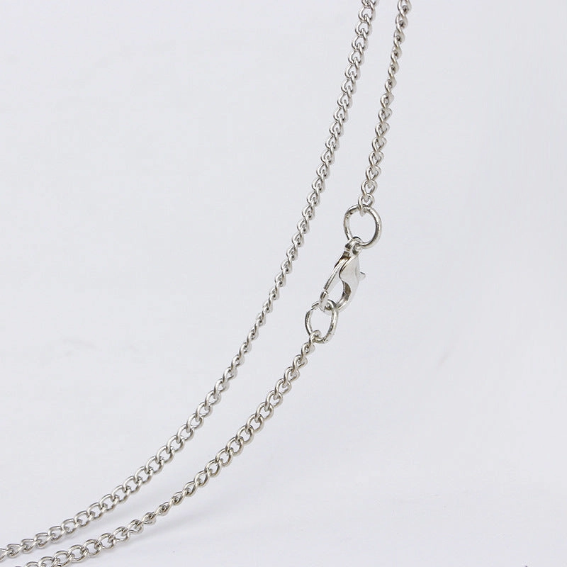 Wholesale Alloy Best Friends Two Petal Little Sun Stitching Heart Necklace