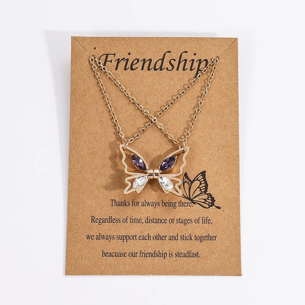 Wholesale alloy butterfly magnetic necklace clavicle chain