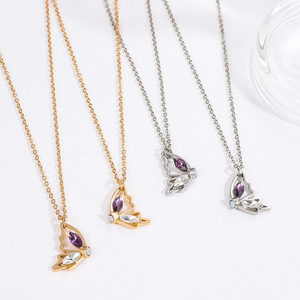Wholesale Alloy Butterfly Necklace