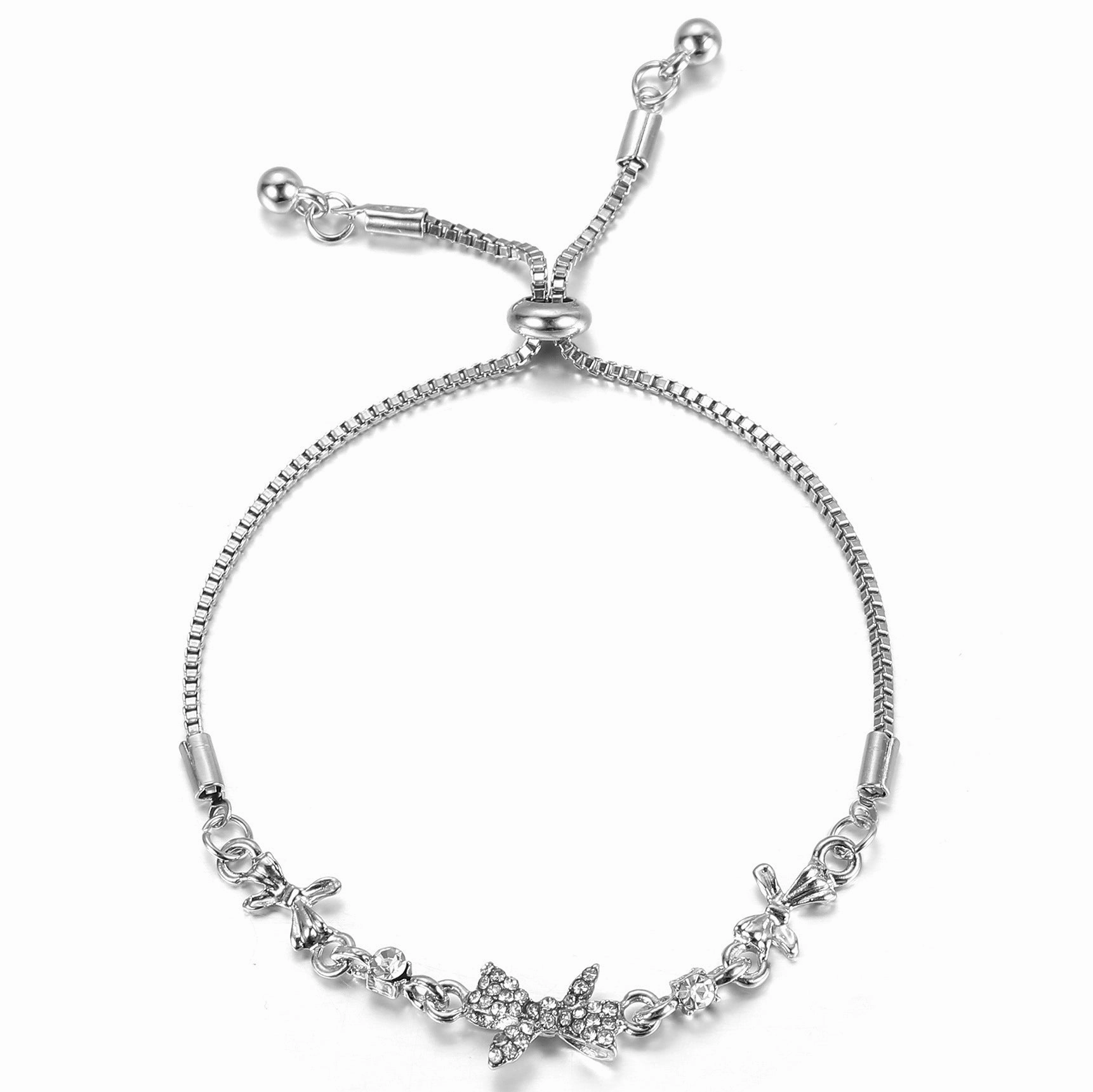 Wholesale Alloy Cat Eye Stone Heart Bracelet