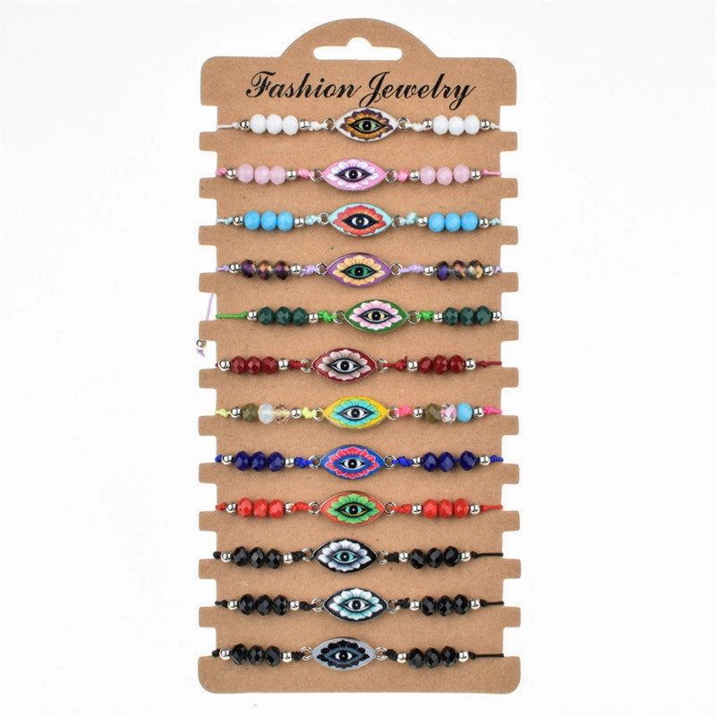 Wholesale Alloy Colored Crystal Bracelets
