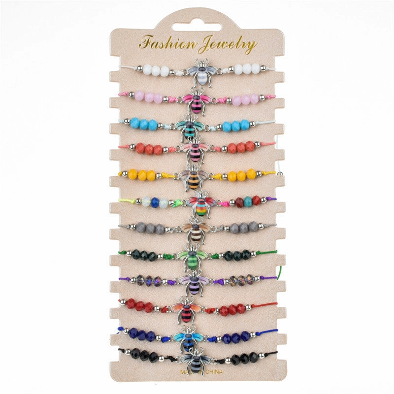 Wholesale Alloy Colored Crystal Bracelets