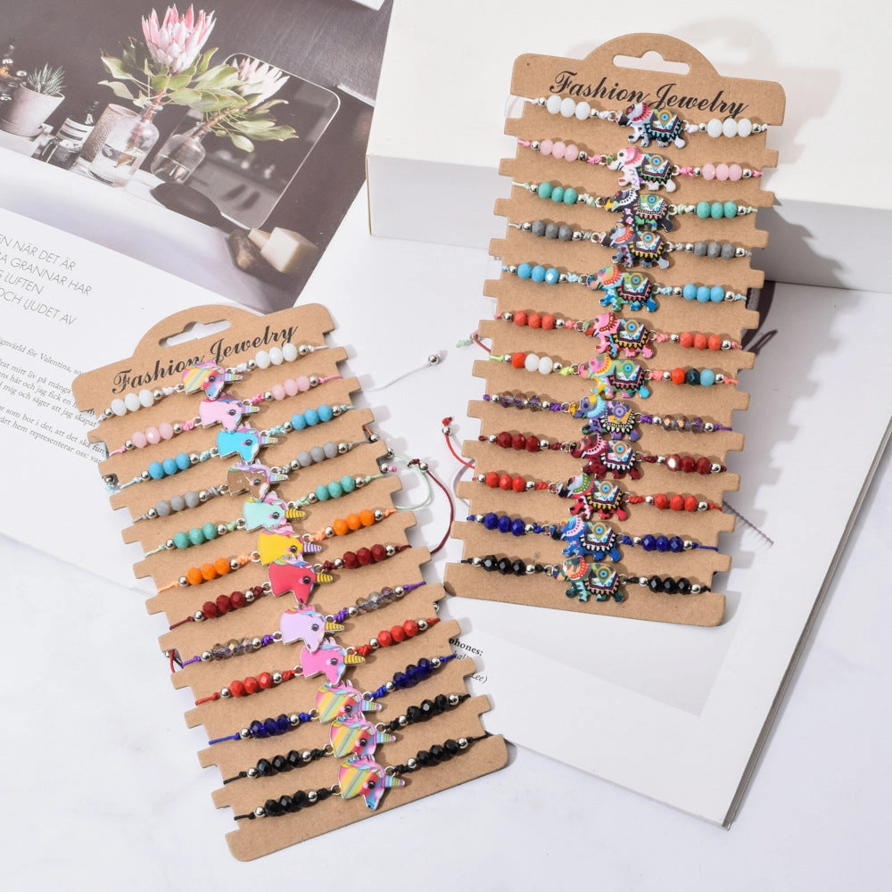 Wholesale Alloy Colored Crystal Bracelets