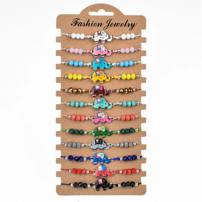 Wholesale Alloy Colored Crystal Bracelets