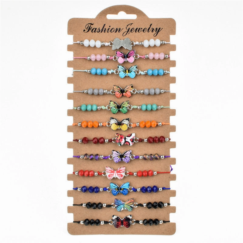 Wholesale Alloy Colored Crystal Bracelets