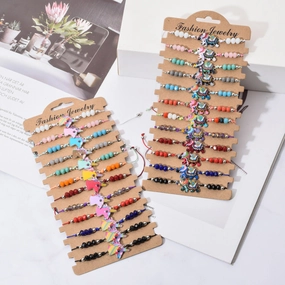 Wholesale Alloy Colored Crystal Bracelets