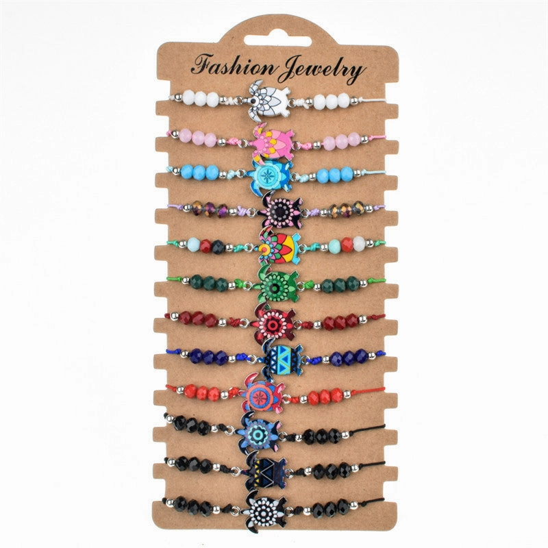 Wholesale Alloy Colored Crystal Bracelets