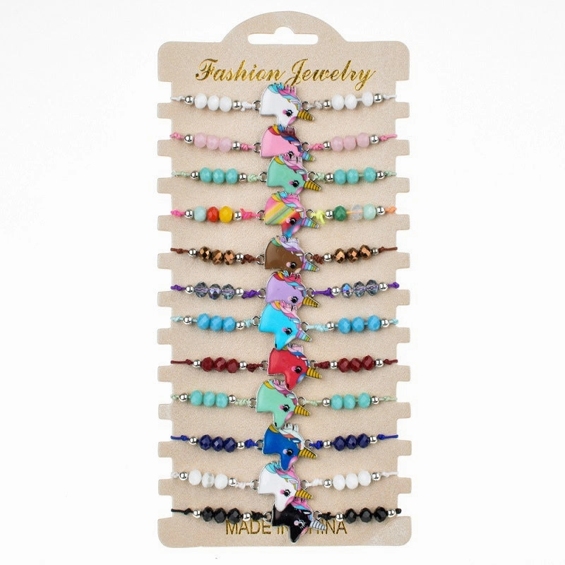 Wholesale Alloy Colored Crystal Bracelets