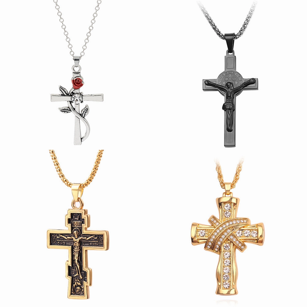Wholesale Alloy Cross Necklace