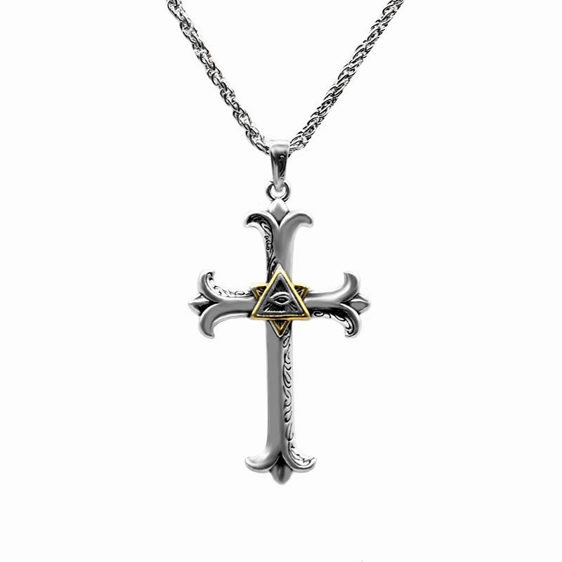 Wholesale Alloy Cross Pendant Necklace