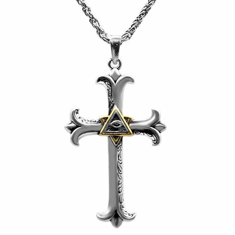 Wholesale Alloy Cross Pendant Necklace