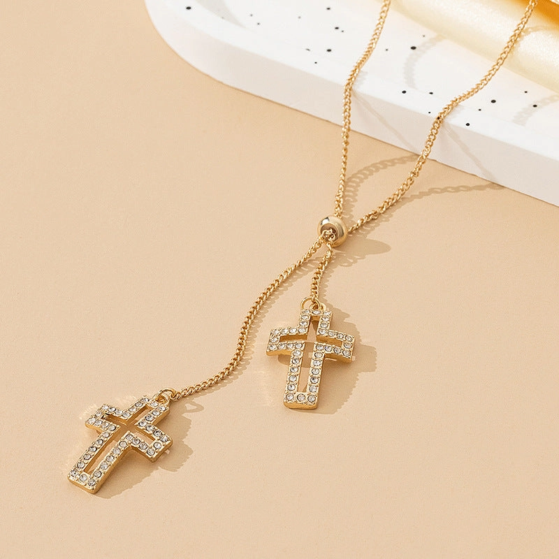 Wholesale Alloy Cross Pendant Necklace for Women