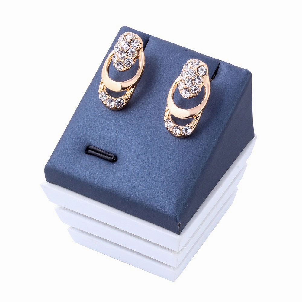 Wholesale Alloy Crystal Necklaces and Earrings Set of Four Pieces