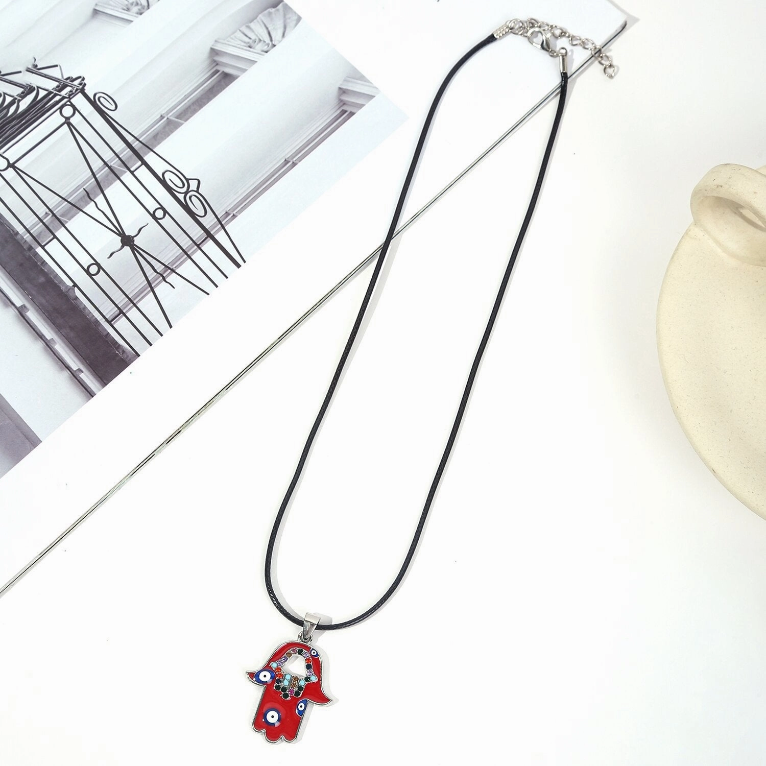 Wholesale Alloy Devil Eye Necklace