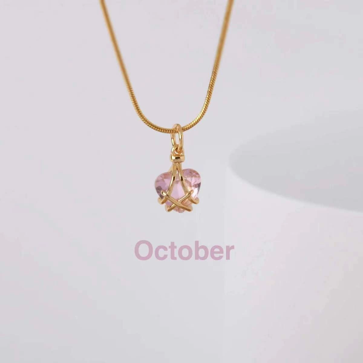 Wholesale Alloy Diamond Castle Love Necklace