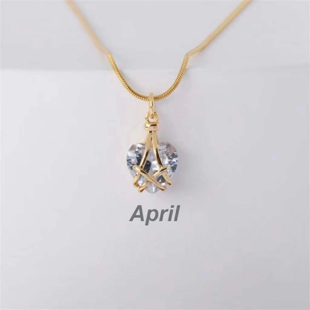 Wholesale Alloy Diamond Castle Love Necklace