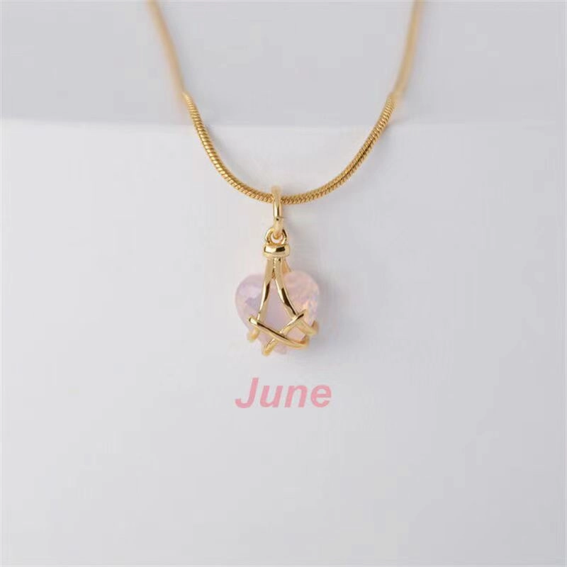 Wholesale Alloy Diamond Castle Love Necklace
