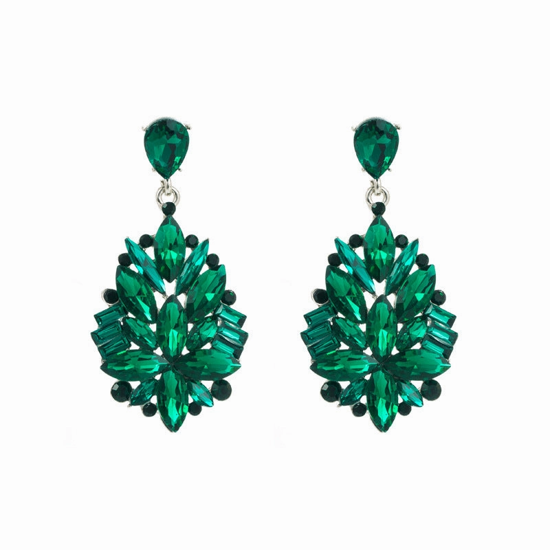 Wholesale Alloy Diamond Retro Style Earrings