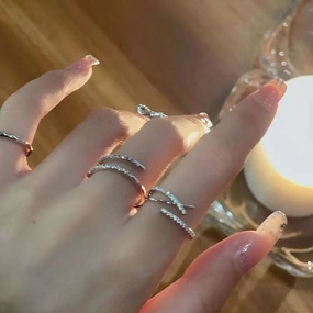 Wholesale Alloy Diamond Ring Set