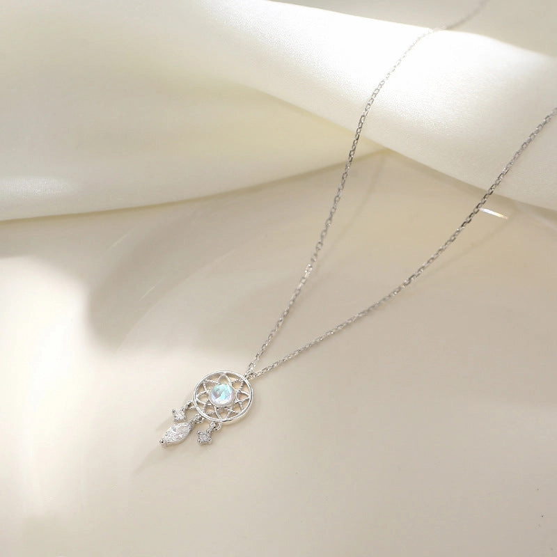 Wholesale Alloy Dream Catcher Drop Necklace