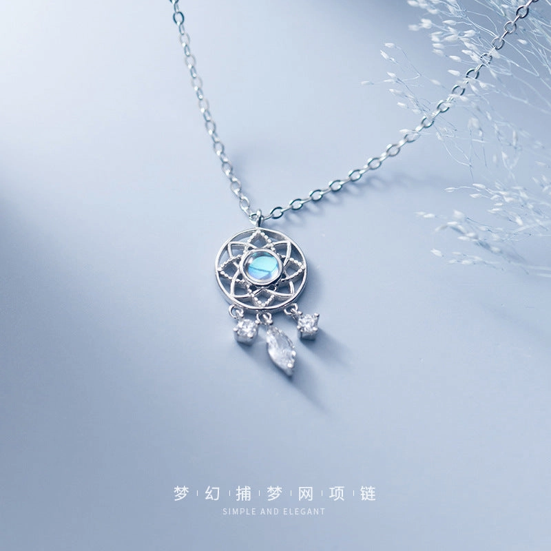 Wholesale Alloy Dream Catcher Drop Necklace