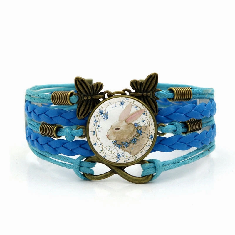 Wholesale Alloy Easter Bunny Butterfly Figure 8 Combination Bracelet