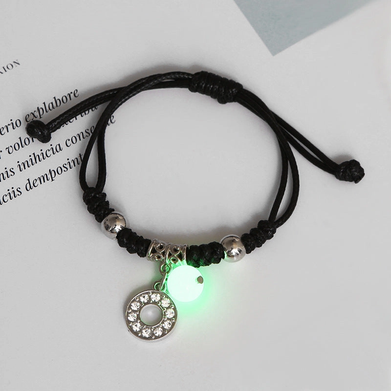 Wholesale Alloy English Alphabet Luminous Bracelet