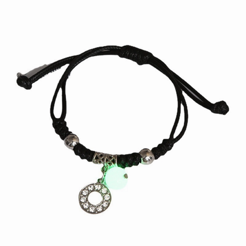 Wholesale Alloy English Alphabet Luminous Bracelet