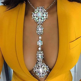 Wholesale Alloy Exaggerated Necklace Body Chain