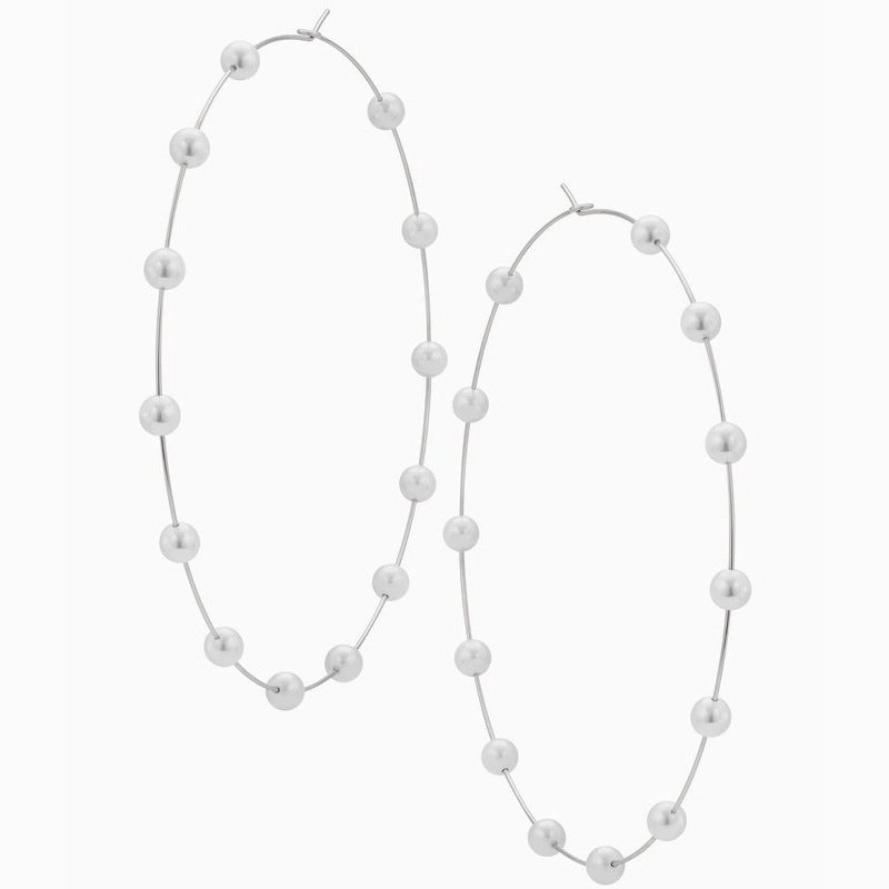 Wholesale Alloy Exaggerated Pearl Earrings