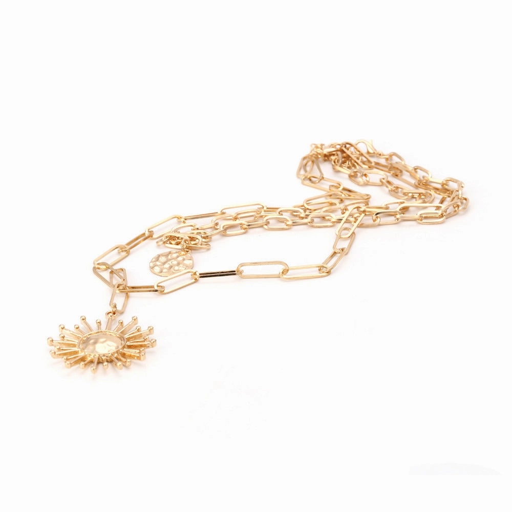 Wholesale Alloy Folding Sun Necklace Suit