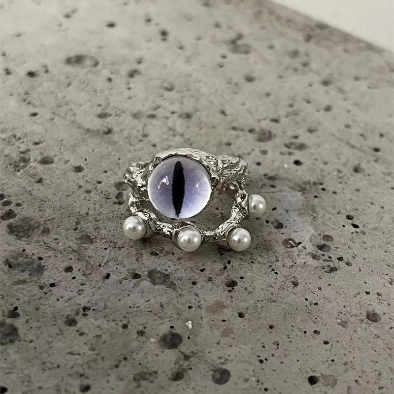 Wholesale Alloy Funny Black Cat Ring