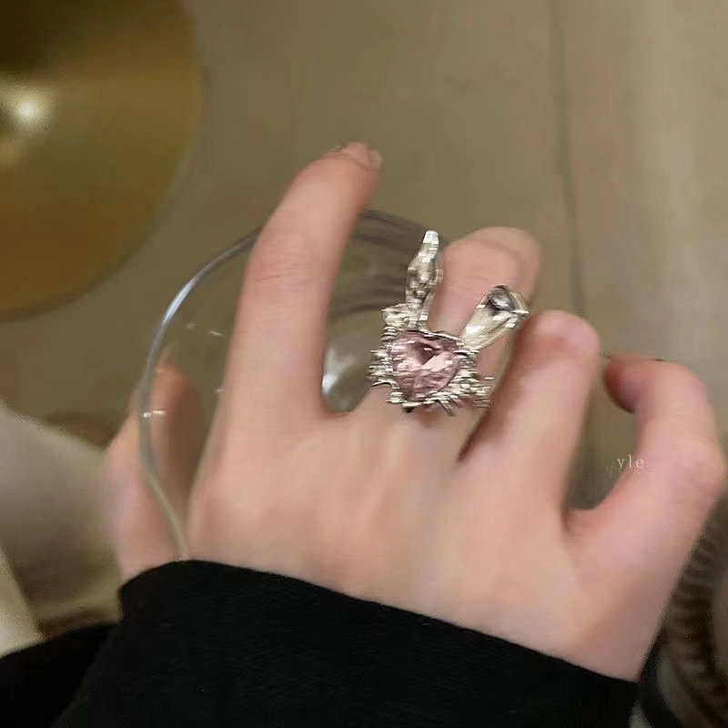 Wholesale Alloy Funny Black Cat Ring