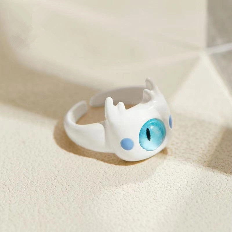 Wholesale Alloy Funny Black Cat Ring